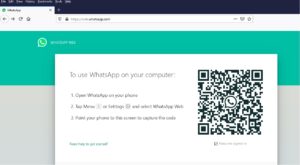 WhatsApp Web Screen
